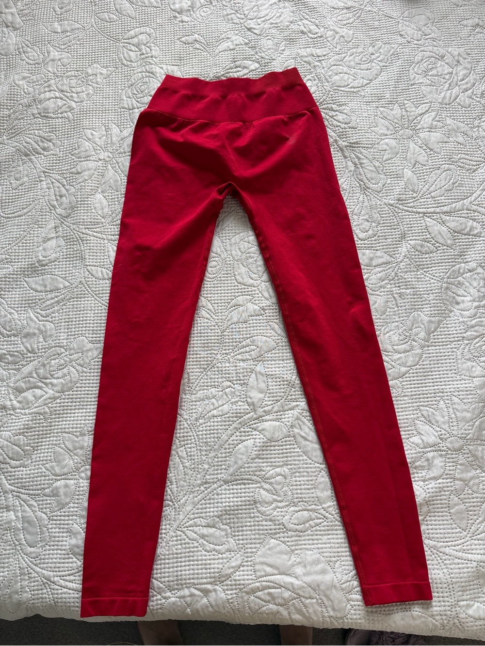 Gymreapers Red Stretch Leggings - High-Waist Comfort